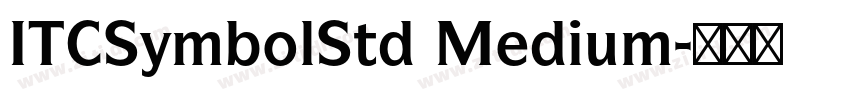 ITCSymbolStd Medium字体转换